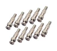 Thewasc BNCQ9 Plugs High Durability For Security Cameras Featuring Not Need Soldering And Clear Signals BNC Plugs For CCTV Camera Systems