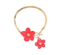 Thewasc Delicate Floral Anklet With Adjustable Chain Sturdy Construction For Women Fashionable Foot Jewelry For Any Occasion Fashionable Adjustable Flower Anklet