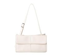 Thewasc Delicate Korean Retro Shoulder Bag Premium PU Leather Multi Compartment Organizers Adjustable Strap Daily Essential Luxury Small Handbags