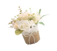 Thewasc Dining Table Centerpieces Elegant Silk Flower In Vase For Enhancing Homes Office Decoration Enhancing Aesthetic Faux Flower Arrangement