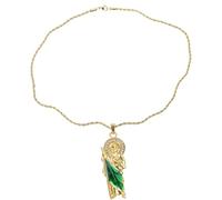 Thewasc Elegant Metal Necklace Adjustable Length Neckchain Handmade Religious Clavicle Chain Gift Stylish Devotional Jewelry Stainless Steel Necklace