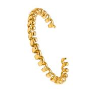 Thewasc Elegant Spring Coil for Women Stainless Steel Open Bangle Minimalist Design Jewelry Any Occasion Adjustable Women's Fashion Jewelry Gift