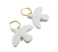 Thewasc Elegant White Peace Doves Necklace Symbolizing Love And Hopes Stylish Drop Earrings Suitable For Women And Girls Present