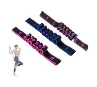 Thewasc Ergonomic 8 Sections Dance Resistance Band Dance Stretching Belt Exercise Pull Strap with Number Easy to Use with Number