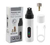 Thewasc Ergonomic Electric Pet Nails Grinder Rechargeable 2 Mode Quiet Nails Trimmer For Small To Large Cats And Puppies Automatic Dog Nail Clippers