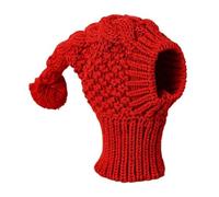 Thewasc Fashion Knitted Pet Cap Weatherproof Design Comfortable Pullover Hat For Small Dog Outdoor Walking Holiday Headwear Dog Headwear