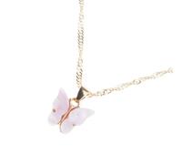 Thewasc Fashionable Sturdy Acrylic Butterfly Chokers Necklace Colorful Fashion Accessory Decoration For Trendy Women Daily Wear Trendy Butterfly Fashion Accessory