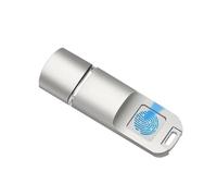 Thewasc Fingerprint Type C Flashing Drive 16/32/64/128/256G Accurate Identification Privacy Management USB Fingerprint Flashing Biometric Security USB