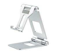 Thewasc Foldable Cellphone Holder Tablet Cradle Angles Height Adjustable Tabletop Phone Holder