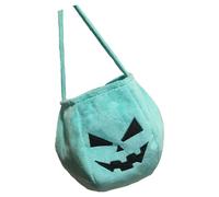 Thewasc Holiday Season Velvets Candy Bag Oversized Pumpkin Design Seasonal Party Essential Party Accessory for Candy Collection Gatherings Multipurpose Holiday Storage Bag