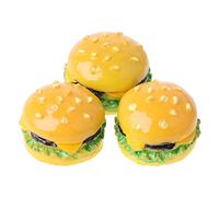 Thewasc Kids Interactive Puzzle Toy Hamburger Model Pretend For Play Food Resin Made Training Portable For Doll Accessories