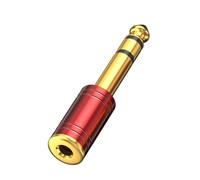 Thewasc Metal 3.5mm Female To 6.35mm Male Auditory Converter Enhances Performances Shielded Metal Connector