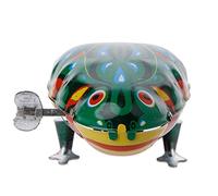 Thewasc Metal Wind-up Jumping For Frog Clockwork Tin Toys Children Funny Game Vintage F Gnomes Christmas Decorations