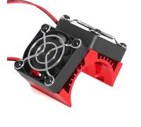 Thewasc Motor Heat Sink With Double Cooling Fans For 1/8 Scale Remote Control Car Motors 4074 4274 1515 Model Modifications Motor Heatsink Accessory