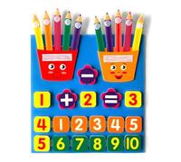 Thewasc Numbers Felt Board Addition & Subtraction Math Games Teaching Math Games Board Numbers Counting Toy Kids Number Set Number Bulletin Set Bulletin Tracing