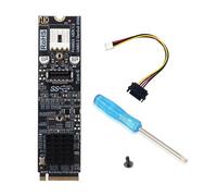 Thewasc PCIe NVME Solid Disk Expansion Card Fast Speed Data Transfer Type E 4Pin Power Adapter PH6603 NVME Solid Disk Extension Card