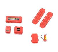 Thewasc Remote Control Crawler Accessories Decoration Recovery Board Oil Drum Extinguishers Toolbox For TRX4M SCX24