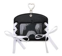 Thewasc Retro Styles Bows Fastening Card Case Practical PU Photocard Holder Multiple Slots Secure Storage for Everyday Use Holder for Daily Commute