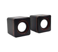 Thewasc Space Saving Computer PC Small Stereo Loudspeaker Laptop Desktop Power Loudspeaker Sound Box USB Corded Home Office Desktop With USB Cable