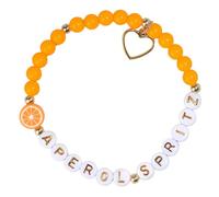 Thewasc Summers Apero Party Bracelets Citrus Junos White Gold Beads Adjustable Wristband Includes Gift Card Golden & White Beaded