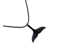 Thewasc Trendy Marine Life Pendant Necklace Whale Mermaids Dolphin Clavicle Chain Stainless Steel Jewelry Sea Lovers Whale Tail Conservation Necklace