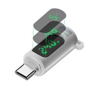 Thewasc USB C Extension Adapter USB C Adapter With 80Gbps Data Transfer And Real Time Power Display Digital Display Charging Power