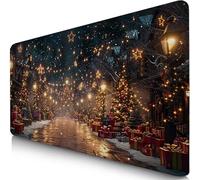 TheWay Mouse Mat 1200x600x3mm XXL Gaming Mouse Pad Christmas Desk Mat, Table Mats with Non-Slip, Soft Smooth Surface, Stitched Edges Desk Pad, Waterproof Fabric, Durable, Office Accessories F0-659