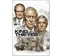 TheWeiPoster King of Thieves (2018) Movie Vintage Tin Sign Wall Art Decor for Home, Living Room, Kitchen, Garden, Bedroom, Office, Hotel, Cafe And Pub Decoration