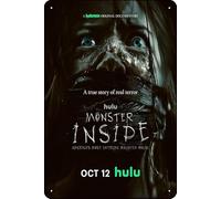 TheWeiPoster Monster Inside: America's Most Extreme Haunted House Movie Vintage Tin Sign Wall Art Decor for Home, Living Room, Kitchen, Garden, Bedroom, Office, Hotel, Cafe And Pub Decoration