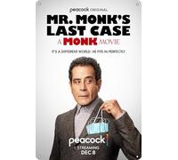 TheWeiPoster Mr. Monk's Last Case: A Monk Movie Movie Vintage Tin Sign Wall Art Decor for Home, Living Room, Kitchen, Garden, Bedroom, Office, Hotel, Cafe And Pub Decoration