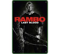 TheWeiPoster Rambo: Last Blood (2019) Vintage Tin Sign Wall Art Decor for Home, Living Room, Kitchen, Garden, Bedroom, Office, Hotel, Cafe And Pub Decoration