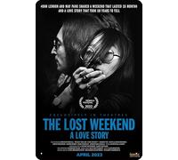 TheWeiPoster The Lost Weekend: A Love Story Movie Vintage Tin Sign Wall Art Decor for Home, Living Room, Kitchen, Garden, Bedroom, Office, Hotel, Cafe And Pub Decoration
