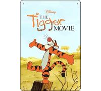 TheWeiPoster The Tigger Movie (2000) Movie Poster Movie Vintage Tin Poster Metal Tin Sign Art Plaque Sign For Bar Restaurant Garage Cafe Wall Decor 8 x 12 Inch