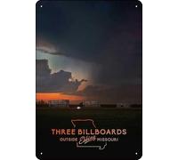TheWeiPoster Three Billboards Outside Ebbing, Missouri (2017) Show Vintage Tin Sign Wall Art Decor for Home, Living Room, Kitchen, Garden, Bedroom, Office, Hotel, Cafe And Pub Decoration