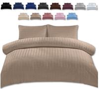 TheWhiteWater Limited Duvet Cover Set Seersucker Single/double/king/super King Bedding Set - Duvet Cover + Matching Pillowcase - Latte Beige