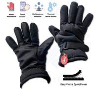 TheWhiteWater Limited Soft Fabric Cycling Glove - Thermal Winter Double Layered - Water Resistance Unisex Men Women Lightweight Touchscreen Gloves