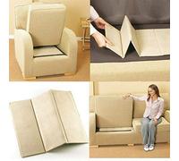 TheWhiteWater - Sofa Seat Support Boards - Sagging Rejuvenator Two Seaters (White - 90 x 48 cm) Armchair Couch Saver | Wood Bars Slates - Seat Under Cushion (White, Two Seater)