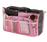 TheWin Travel Organiser Insert Tidy Cosmetic Handbag Pink