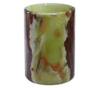 TheWolfard Champagne & Wine Cooler Bucket with Polished Interior - Non-Slip Scratch-Proof Pad, Marble Utensil Holder for Kitchen, Bar & Housewarming Gifts (Multi Green)