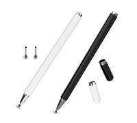 thexxa Stylus Pen for iPad 2 Pcs for Apple/iPhone/Ipad/pro/Mini/Air/Android/for Samsung Galaxy Tab A7/A8/Microsoft/Surface All Capacitive Touch Screens Black+White (Black+White)