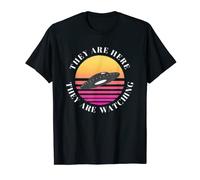They Are Here, They Are Watching UFO Hunter T-Shirt