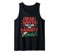 They Are The Naughty Ones Christmas Tank Top