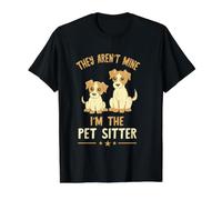 They aren't Mine Pet Sitter Dog Sitter Pet Watcher Puppy Value Graphic T-Shirt, Men, Black, S