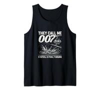 They Call ME 007 Zero Bites Zero Fish 7 Hours Fishing Humor Tank Top