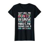 They Call Me Auntie Because Partner In Crime Shirt Women T-Shirt