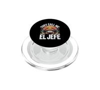 They Call Me El Jefe Funny Saying Sombrero Cinco PopSockets PopGrip for MagSafe