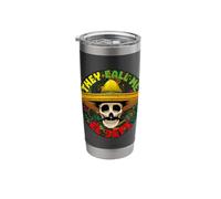 They Call Me El Jefe Funny Skeleton Mexican Calavera Stainless Steel Insulated Tumbler