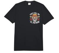 They Call me el Patron Cinco De Mayo Fiesta Mexican Skull Comfort Colors Adult Heavyweight T-Shirt