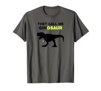They call me Ginosaur - funny Gin Dinosaur dry gin cocktail T-Shirt