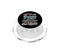They Call Me Grandpa Partner In Crime Vintage Father's Day PopSockets PopGrip for MagSafe